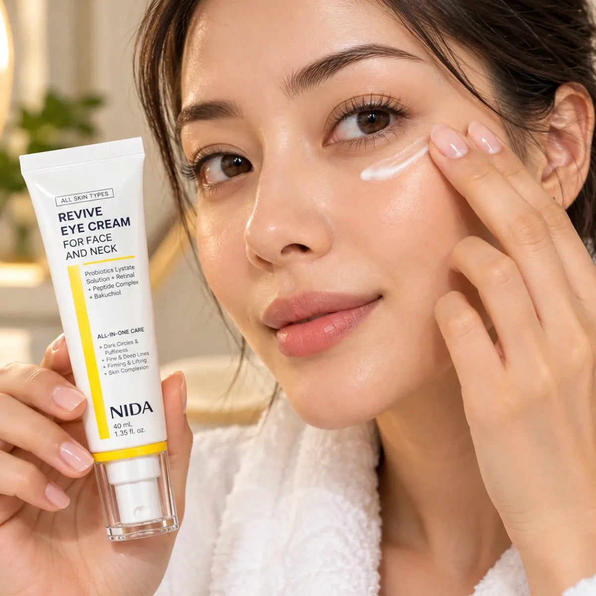 NIDA – Revive Eye, crema contorno de ojos, rostro y cuello (40 ml)